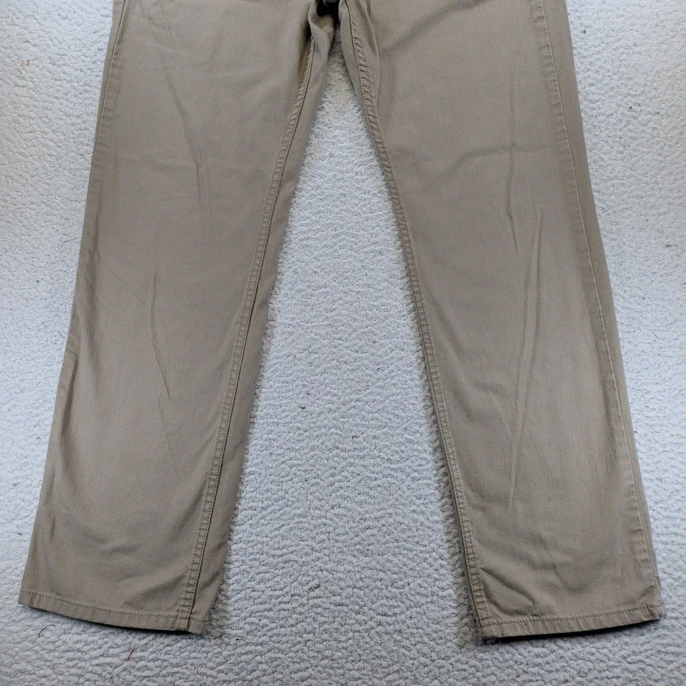 Levis‎ 514 Straight Fit Khaki Tan Twill Pants Mens 36x32 Casual Cotton